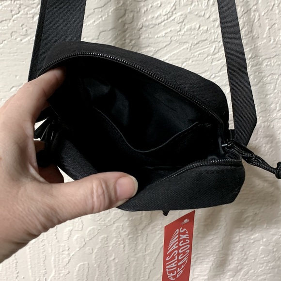 Black canvas crossbody Smile More - Picture 9 of 11